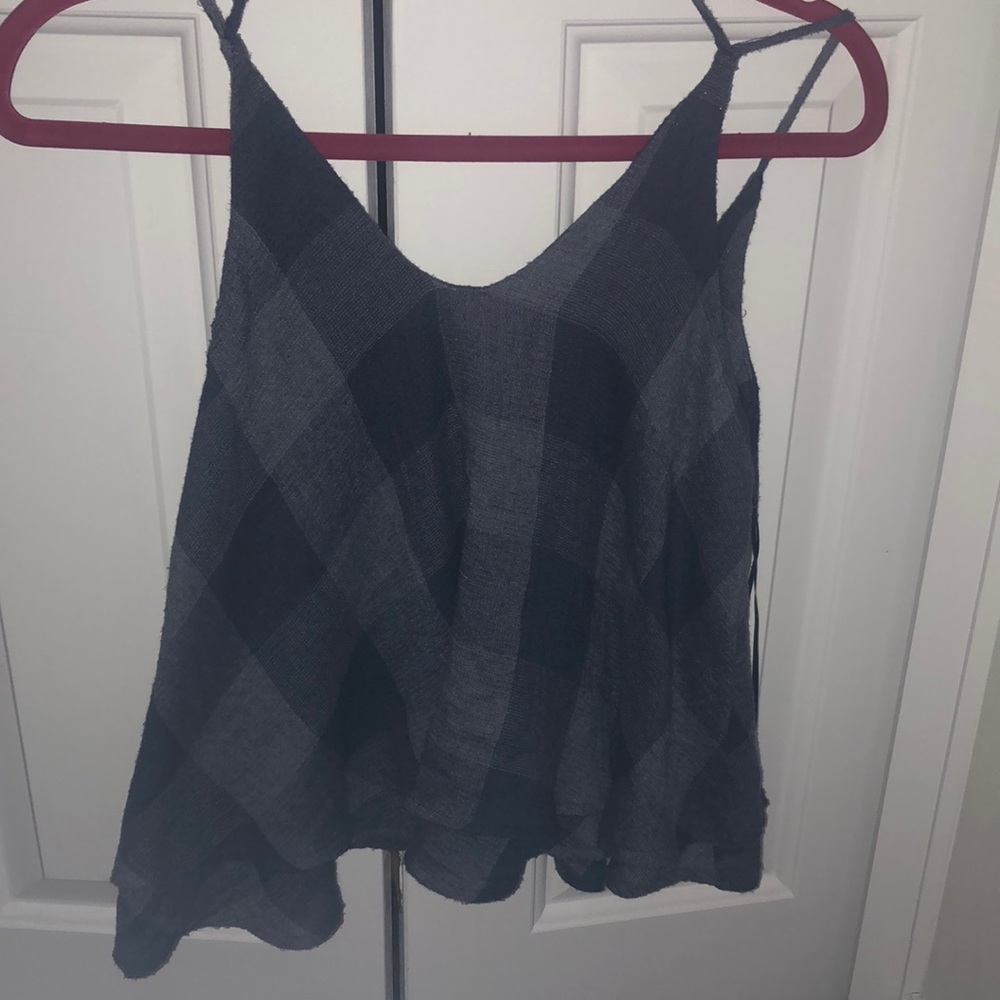 Vintage Havana plaid layered cami - Picture 2 of 3